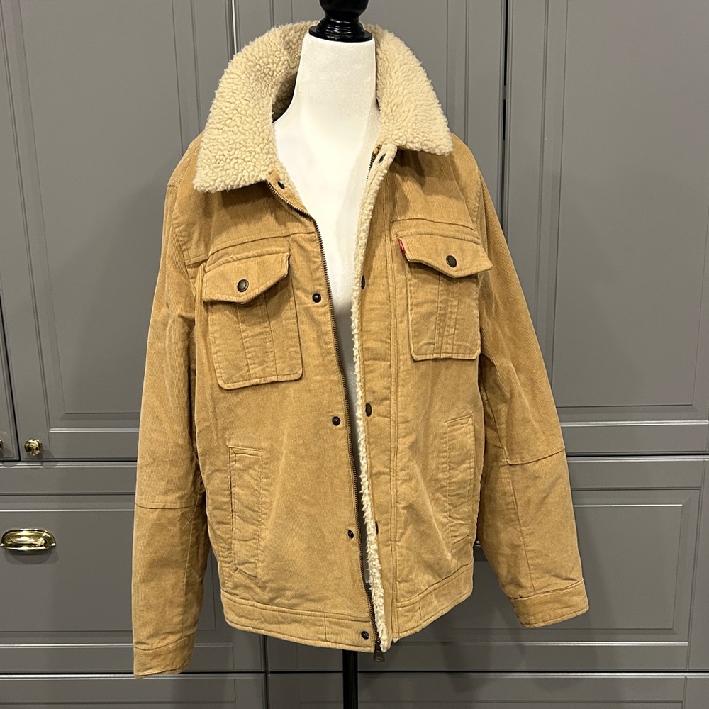 Levi's Tan Sherpa Collar Field Jacket